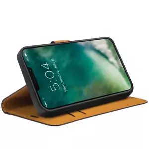 Pouzdro XQISIT Slim Wallet Selection Anti Bac for iPhone 13 Pro Black (47329)