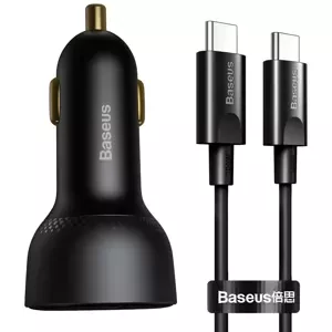 Nabíječka do auta Baseus Superme Car charger, USB, USB-C, 100W + USB-C cable (black)
