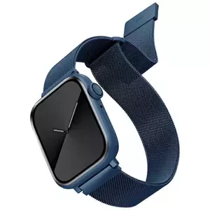 Řemínek UNIQ strap Dante Apple Watch Series 4/5/6/7/SE 42/44/45mm. Stainless Steel cobalt blue (UNIQ-45MM-DANCBLU)