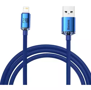 Kabel Baseus Crystal cable USB to Lightning, 2.4A, 2m (blue)