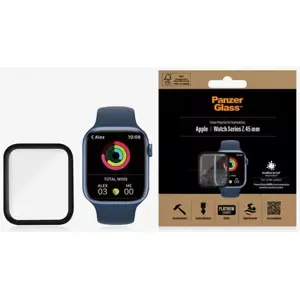 Ochranné sklo PanzerGlass Curved Apple Watch 7 45mm Antibacterial  black (2019)