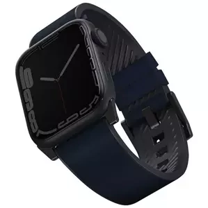 Řemínek UNIQ strap Straden Apple Watch Series 4/5/6/7/SE 42/44/45mm. Leather Hybrid Strap blue (UNIQ-45MM-STRABLU)