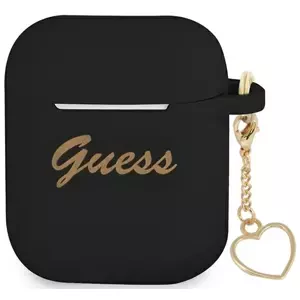 Guess GUA2LSCHSK AirPods cover black Silicone Charm Collection (GUA2LSCHSK)
