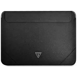 Pouzdro Guess Sleeve GUCS14PSATLK 13/14" black Saffiano Triangle Logo (GUCS14PSATLK)