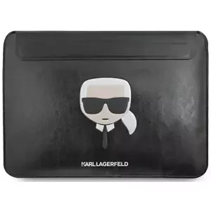 Pouzdro Karl Lagerfeld Sleeve KLCS16KHBK 16" black Ikonik Karl`s Head (KLCS16KHBK)