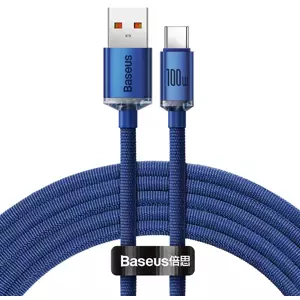 Kabel Baseus Crystal Shine cable USB to USB-C, 100W, 2m (blue)