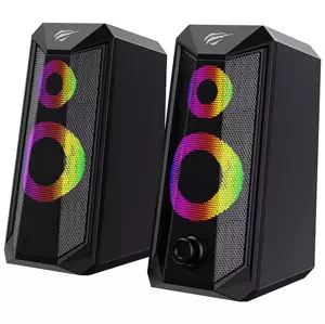 Reproduktor HAVIT SK202 Computer speakers 2.0 RGB (black)