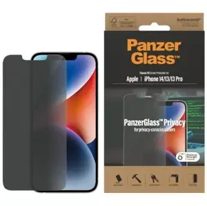 Ochranné sklo PanzerGlass Classic Fit iPhone 14 / 13 Pro / 13 6,1" Privacy Screen Protection Antibacterial P2767 (P2767)