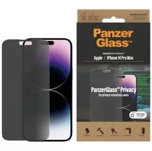 Ochranné sklo PanzerGlass Classic Fit iPhone 14 Pro Max 6,7" Privacy Screen Protection Antibacterial P2770 (P2770)