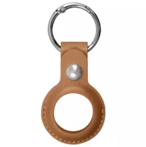 Pouzdro XQISIT NP Faux Leather Keyring for AirTag brown (50687)
