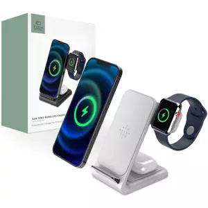 TECH-PROTECT QI15W-A20 3IN1 WIRELESS CHARGER WHITE (9490713937105)