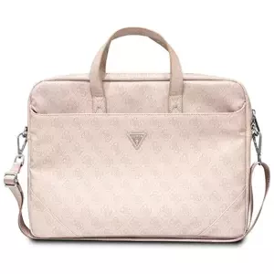 Pouzdro Guess Torba GUCB15P4TP 16" pink Saffiano 4G Hot Stamp Triangle Logo (GUCB15P4TP)