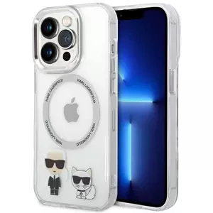 Kryt Karl Lagerfeld KLHMP14XHKCT iPhone 14 Pro Max 6,7" hardcase transparent Karl & Choupette Aluminium Magsafe (KLHMP14XHKCT)