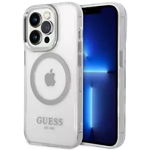 Kryt Guess GUHMP14LHTRMS iPhone 14 Pro 6,1" silver hard case Metal Outline Magsafe (GUHMP14LHTRMS)