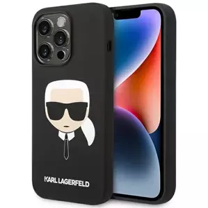 Kryt Karl Lagerfeld KLHCP14XSLKHBK iPhone 14 Pro Max 6,7" hardcase black Silicone Karl`s Head (KLHCP14XSLKHBK)