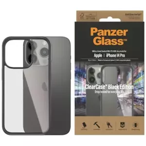 Kryt PanzerGlass ClearCase iPhone 14 Pro 6.1" Antibacterial black 0406 (0406)
