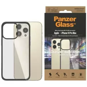 Kryt PanzerGlass ClearCase iPhone 14 Pro Max 6,7" Antibacterial black 0408 (0408)