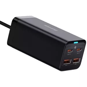 Nabíječka Baseus GaN3 Pro 2xUSB-C + 2xUSB wall charger 100W (black)