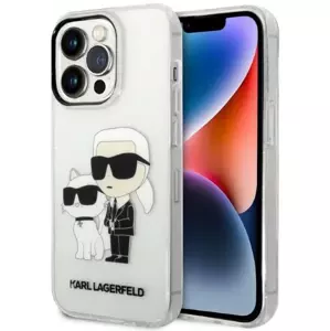 Kryt Karl Lagerfeld iPhone 14 Pro Max 6,7" transparent hardcase IML GLIT NFT Karl&Choupette (KLHCP14XHNKCTGT)