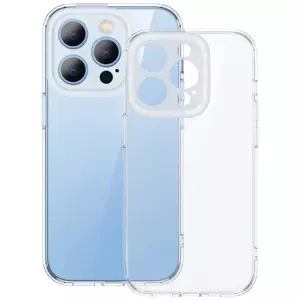 Kryt Baseus Illusion Transparent Case, lens frames, tempered glass set for iPhone 14 Pro + cleaning kit