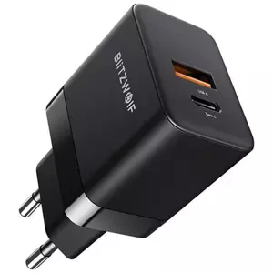 Nabíječka Wall charger Blitzwolf BW-S21 GaN 35W, USB + USB-C (black)