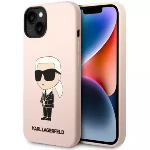Kryt Karl Lagerfeld iPhone 14 6,1" hardcase pink Silicone Ikonik (KLHCP14SSNIKBCP)