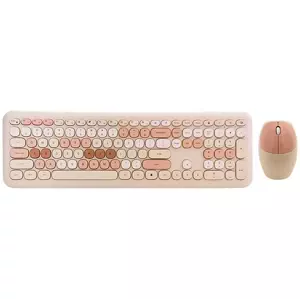 Klávesnice Wireless keyboard + mouse set MOFII 666 2.4G (beige)
