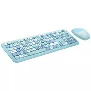 Klávesnice Wireless keyboard + mouse set MOFII 666 2.4G (Blue)