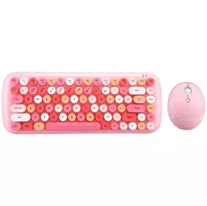 Klávesnice Wireless keyboard + mouse set MOFII Candy 2.4G (Pink)
