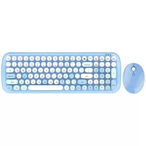 Klávesnice Wireless keyboard + mouse set MOFII Candy XR 2.4G (Blue)