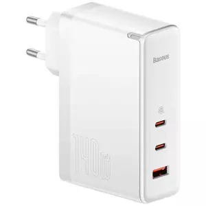 Nabíječka Baseus GaN5 Pro wall charger 2xUSB-C + USB, 140W (white)