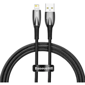 Kabel USB cable for Lightning Baseus Glimmer Series, 2.4A, 1m (Black)