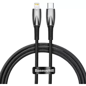 Kabel USB-C cable for Lightning Baseus Glimmer Series, 20W, 1m (Black)