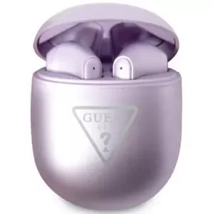 Sluchátka Guess Bluetooth TWS Earbuds purple Triangle Logo (GUTWST82TRU)