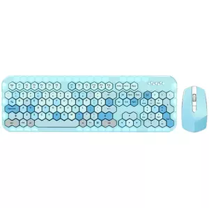 Klávesnice Wireless keyboard + mouse set MOFII Honey Plus 2.4G (blue)