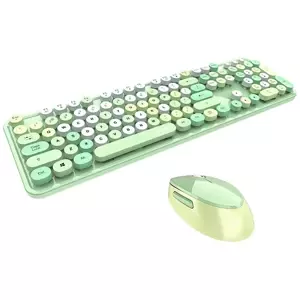 Klávesnice Wireless keyboard + mouse set MOFII Sweet 2.4G (green)