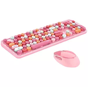 Klávesnice Wireless keyboard + mouse set MOFII Sweet 2.4G (pink)