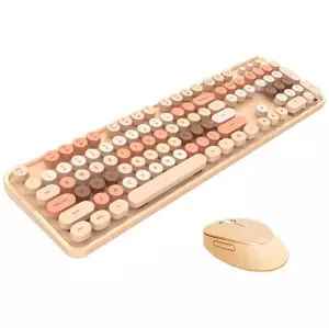 Klávesnice Wireless keyboard + mouse set MOFII Sweet 2.4G (beige)