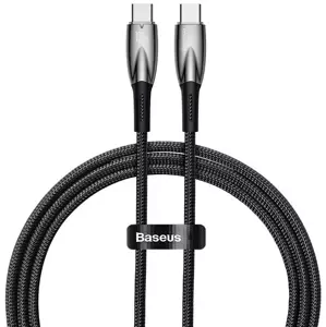 Kabel USB-C cable for USB-C Baseus Glimmer Series, 100W, 1m (Black)