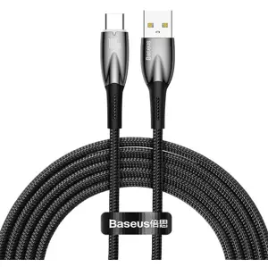 Kabel USB cable for USB-C Baseus Glimmer Series, 100W, 2m (Black)