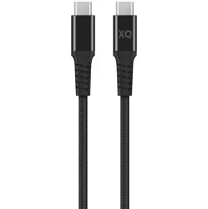 Kabel XQISIT NP Cotton braided USB-C to USB-C 3.1 200cm black (50840)