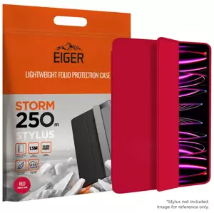 Pouzdro Eiger Storm 250m Stylus Case for Apple iPad Pro 12.9 (2021) / (2022) in Red (EGSR00145)