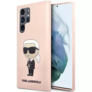 Kryt Karl Lagerfeld Samsung Galaxy S23 Ultra hardcase pink Silicone Ikonik (KLHCS23LSNIKBCP)