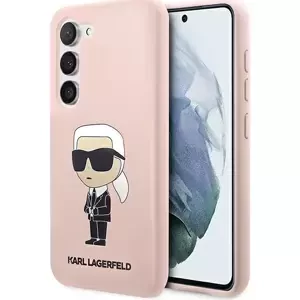 Kryt Karl Lagerfeld Samsung Galaxy S23 hardcase pink Silicone Ikonik (KLHCS23SSNIKBCP)