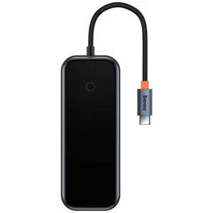USB Hub Baseus Hub Adapter 4w1 USB-C na 4xUSB 3.0 (Dark Grey) (6932172624118)