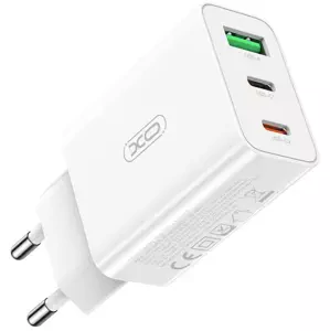 Nabíječka XO L101 wall charger, USB + 2x USB-C, PD 20W (white) (6920680830022)