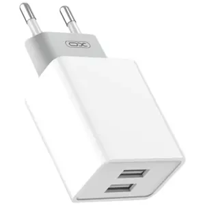 Nabíječka XO L65 wall charger, 2x USB + USB cable (white) (6920680871322)