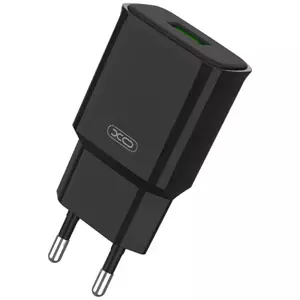 Nabíječka Wall charger XO L92D, 1x USB, 18W, QC 3.0 (black) (6920680825622)