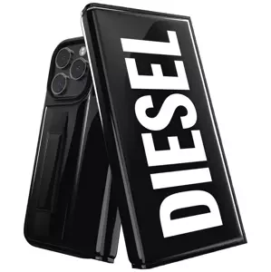 Pouzdro Diesel Wallet Case for iPhone 14 Pro black/white (50281)