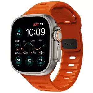 Řemínek Nomad Sport Strap M/L, orange - Apple Watch Ultra (49mm) 8/7 (45mm)/6/SE/5/4 (44mm)/3/2/1 (42mm) (NM00736685)